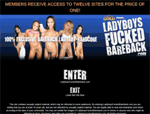 Tablet Screenshot of ladyboysfuckedbareback.com
